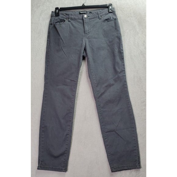 Buffalo by David Bitton Jeans Women Size 10 Gray Pockets Mid Rise Stretch Skinny - Picture 1 of 9